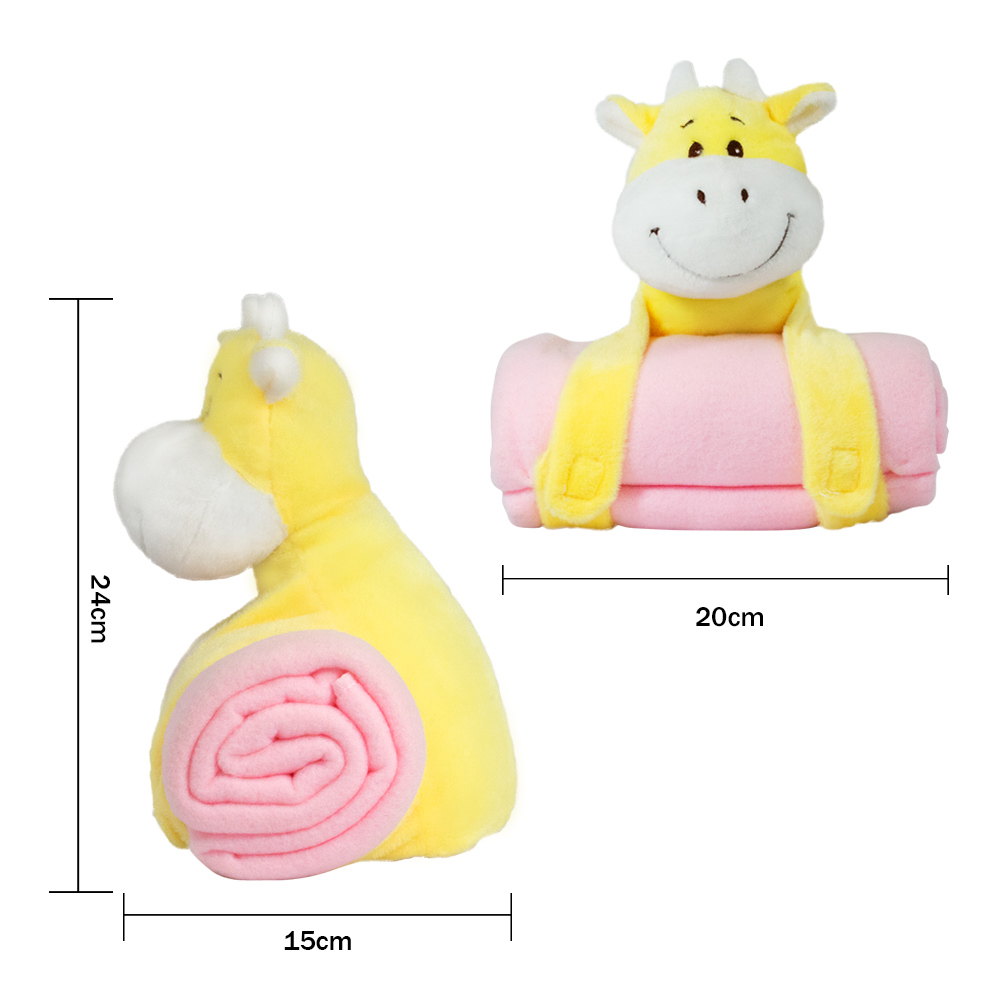 Frazada para Bebé de Animalito de Peluche 4 Piezas