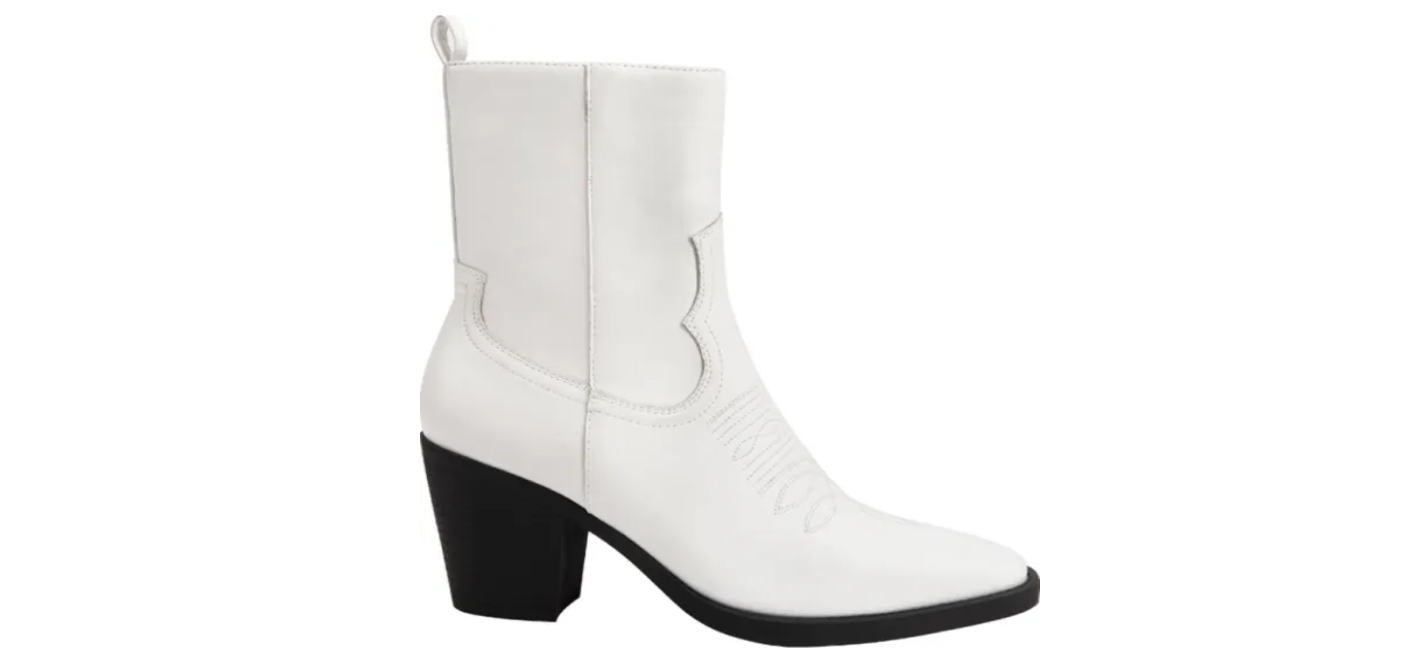 Bota Dama Mujer Texana Comoda Color Blanco Tierra Bendita