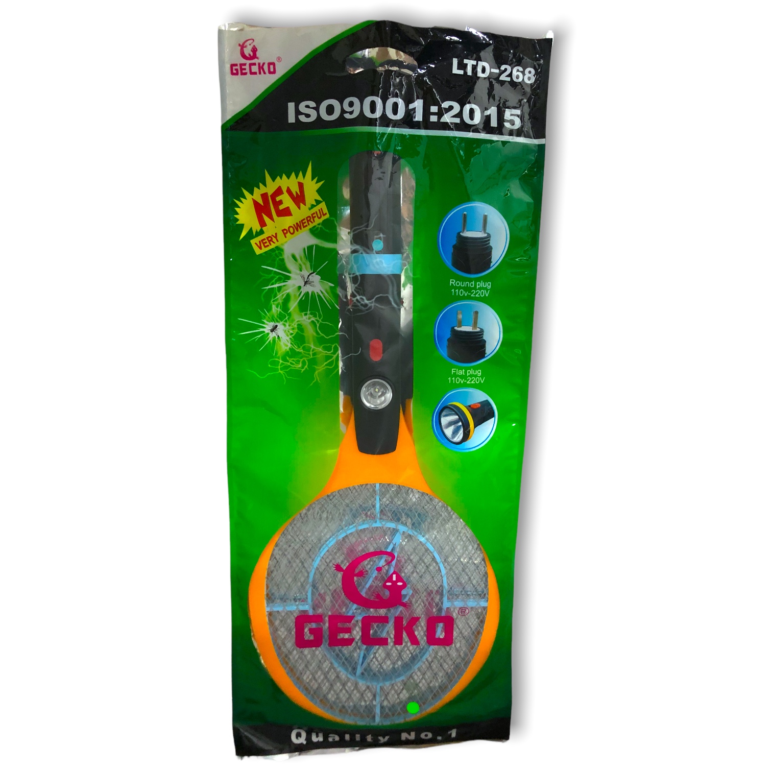 Raqueta Mata Mosquitos Recargable Con Doble Lampara Varios Colores