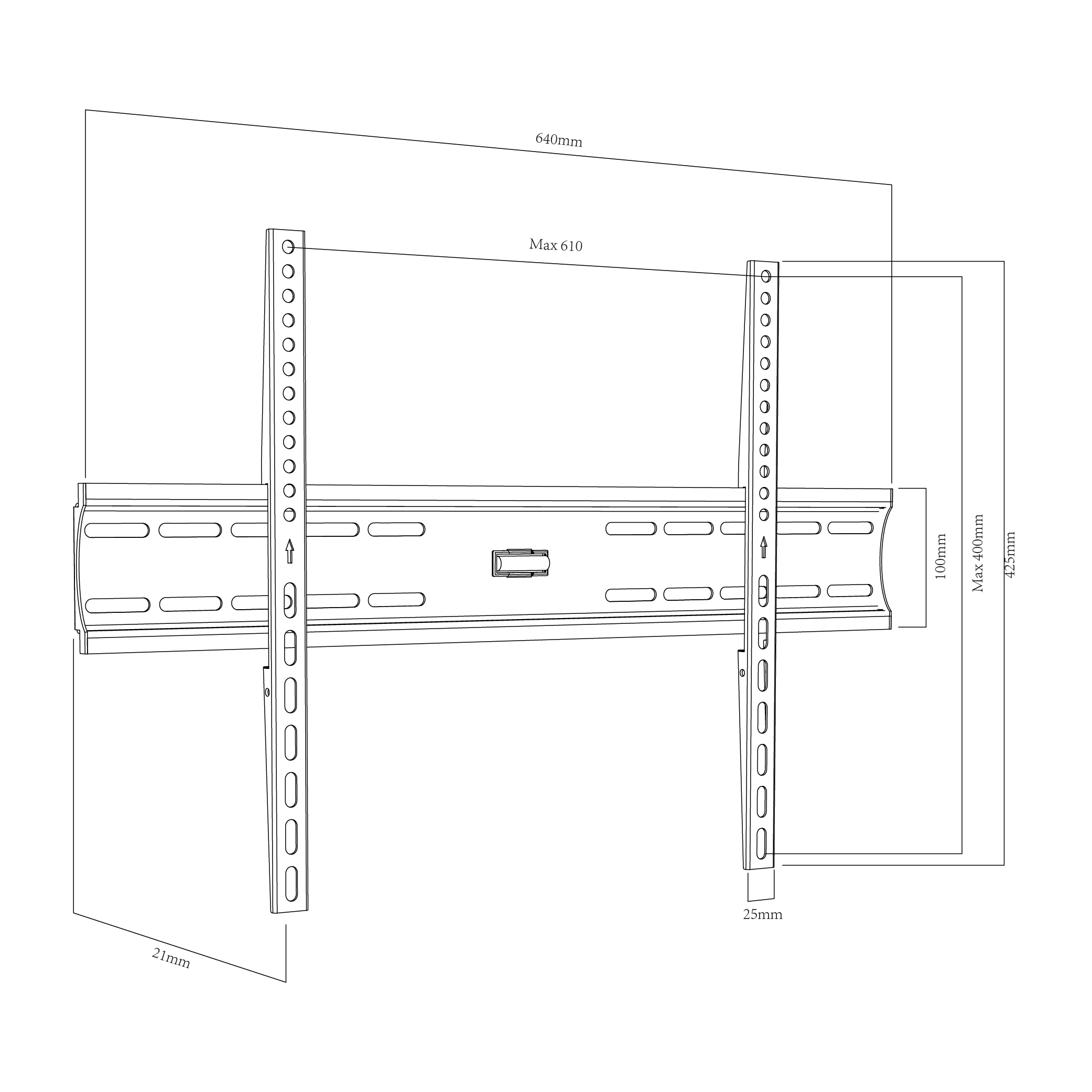 Soporte Para Pantalla 32-72 Pulgadas Tk-fm3270