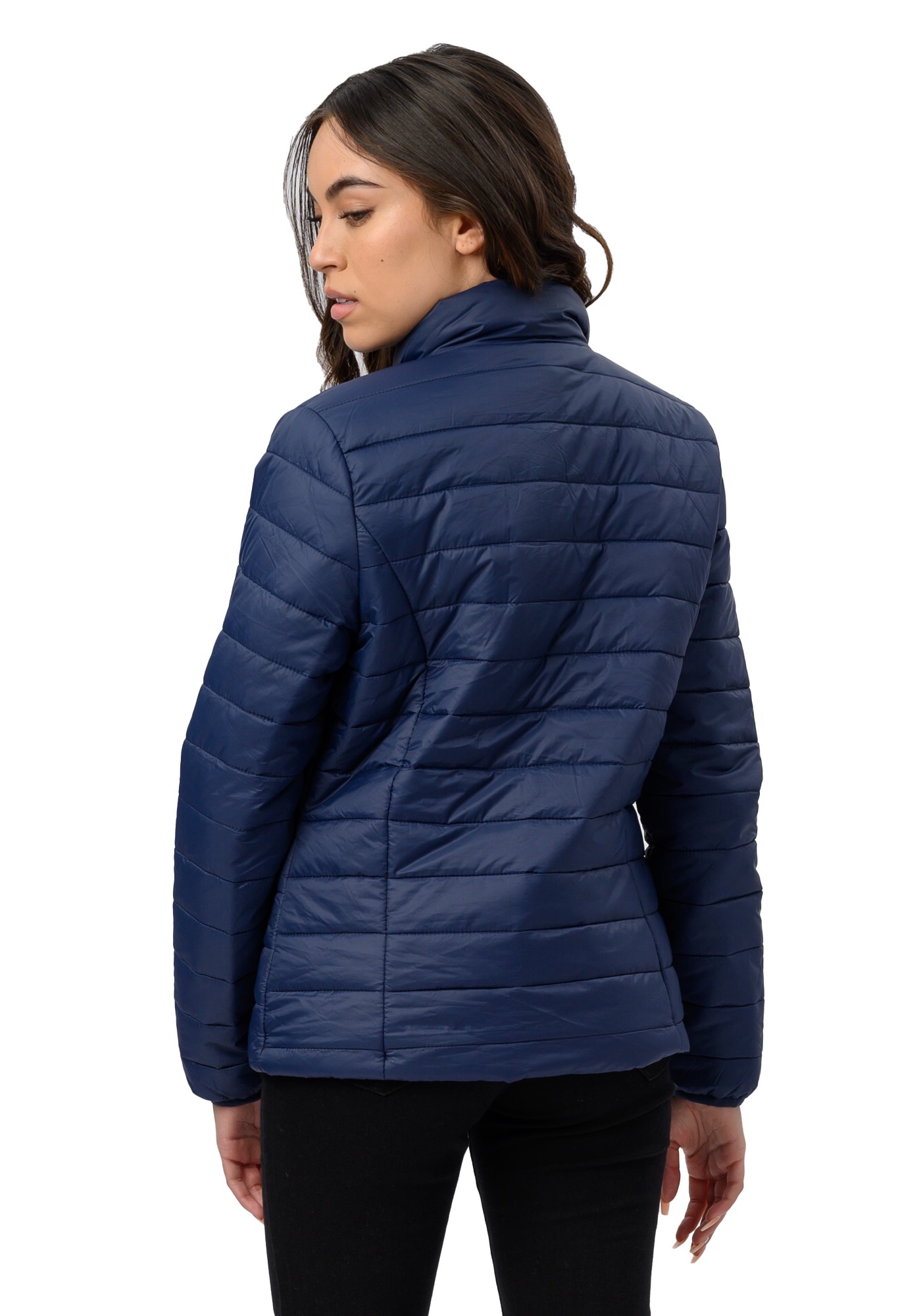 Chamarra Capitonada Ligera De Mujer Color Azul Marino - Refinery Republic