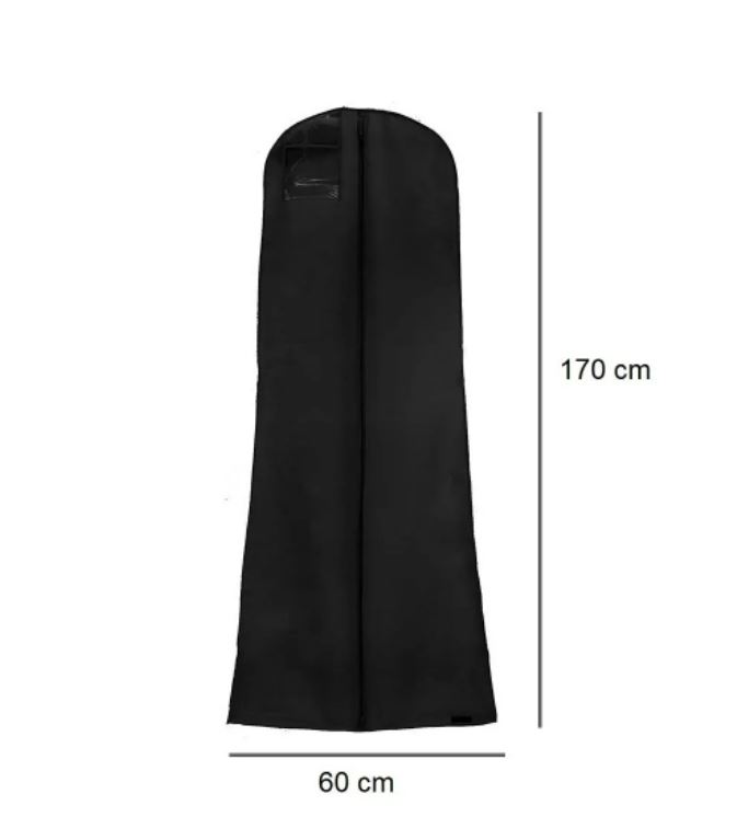 Funda para vestido de novia, funda para vestido largo, abrigos, vestido fiesta. Bolsa de ropa para viajar