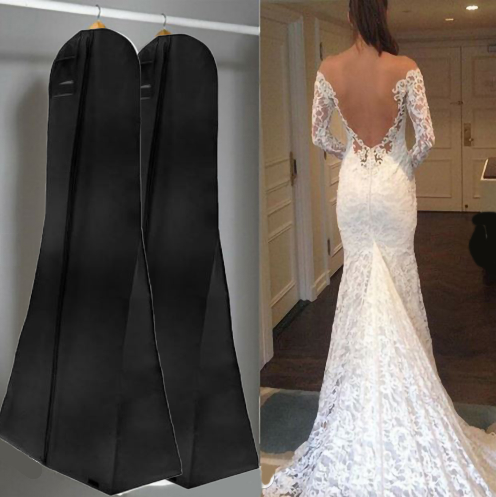Funda para vestido de novia, funda para vestido largo, abrigos, vestido fiesta. Bolsa de ropa para viajar