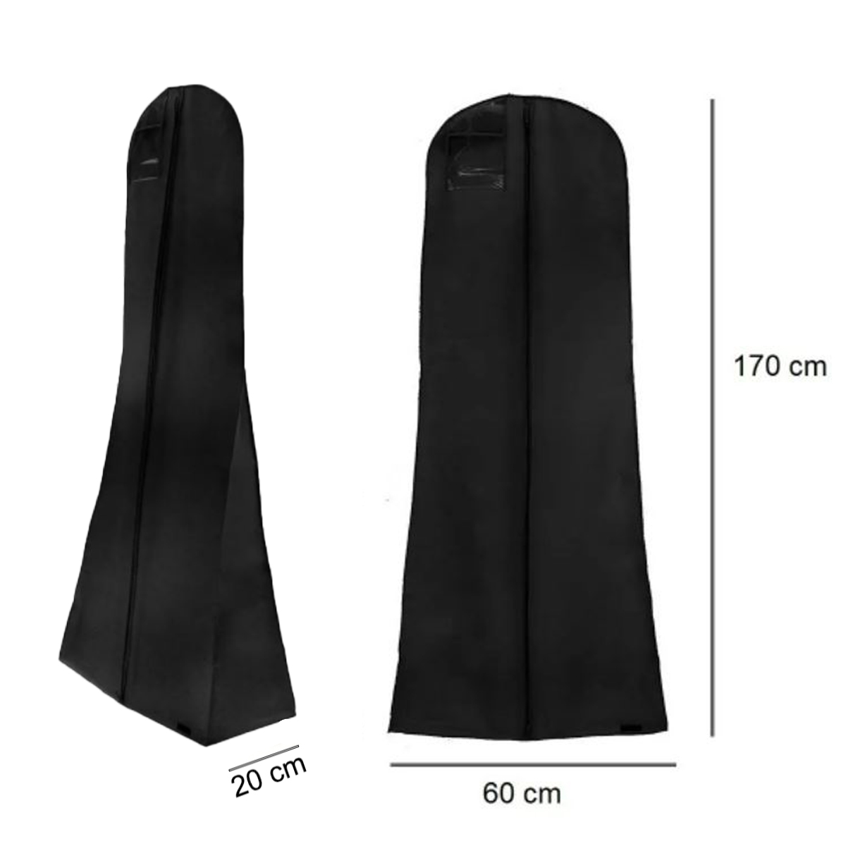 Funda para vestido de novia, funda para vestido largo, abrigos, vestido fiesta. Bolsa de ropa para viajar