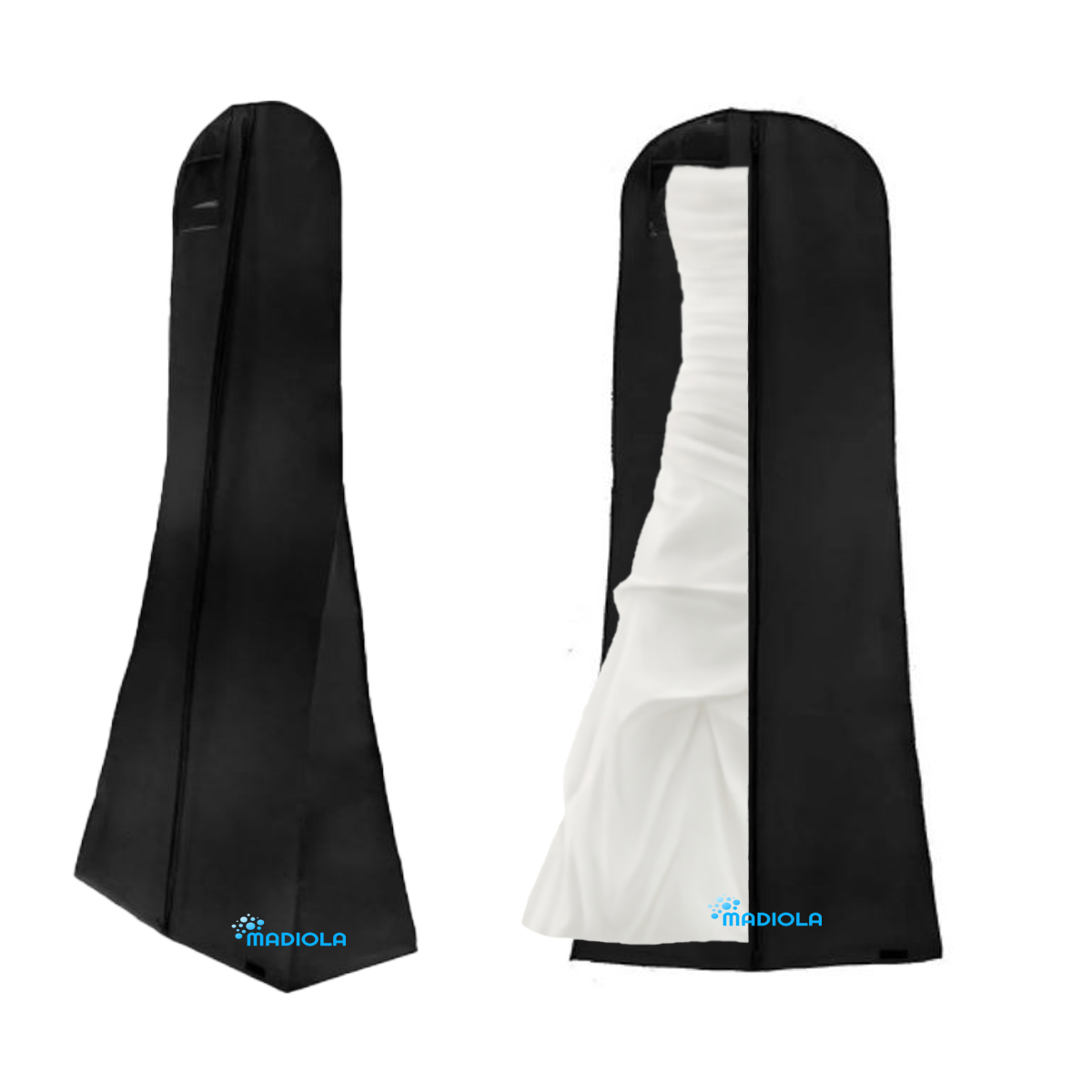 Funda para vestido de novia, funda para vestido largo, abrigos, vestido fiesta. Bolsa de ropa para viajar