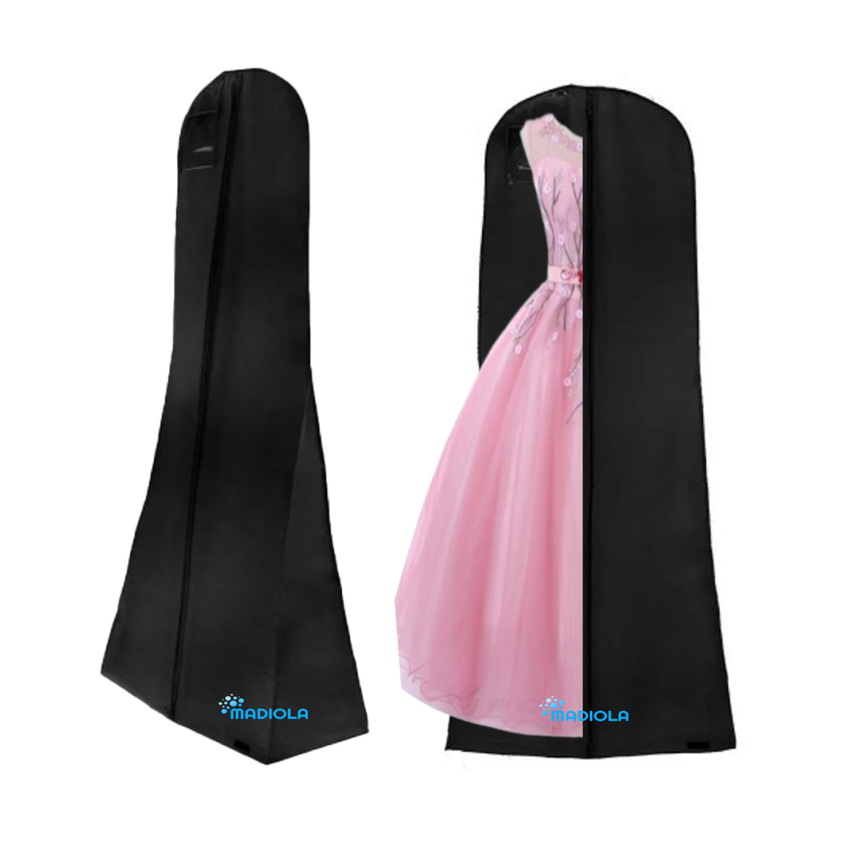 Funda para vestido de novia, funda para vestido largo, abrigos, vestido fiesta. Bolsa de ropa para viajar