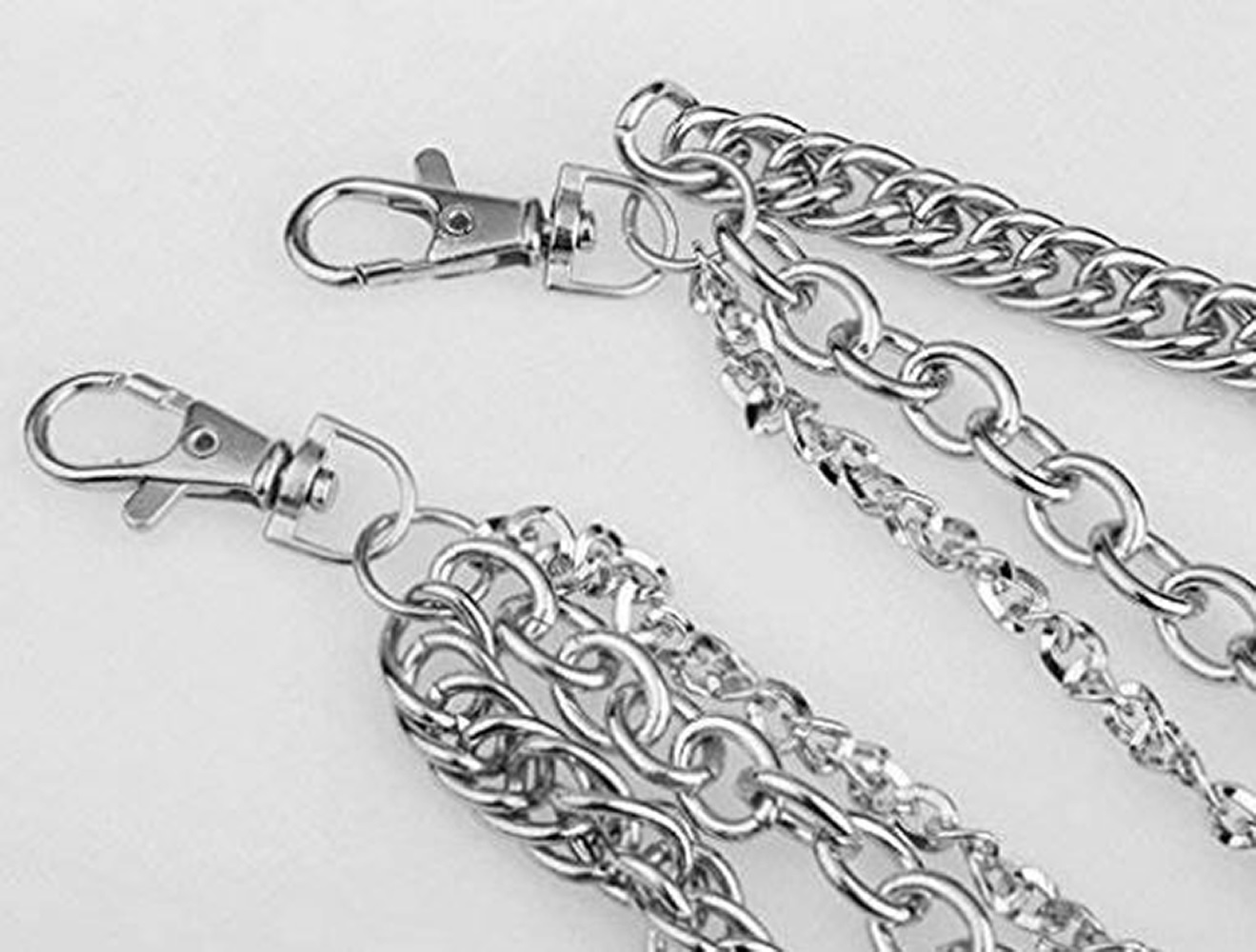 Cadena llavero para Pantalon Estilo Rock Gotico Hip hop Punk Motociclista, Cadena de Cinturón Cartera Calavera