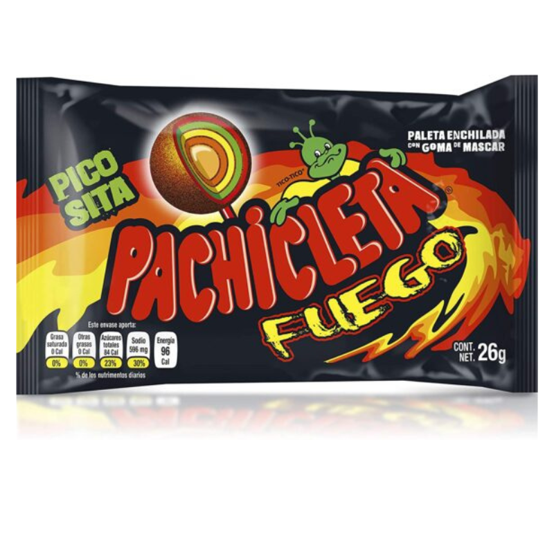 Paleta Pachicleta Fuego Bola 20 piezas