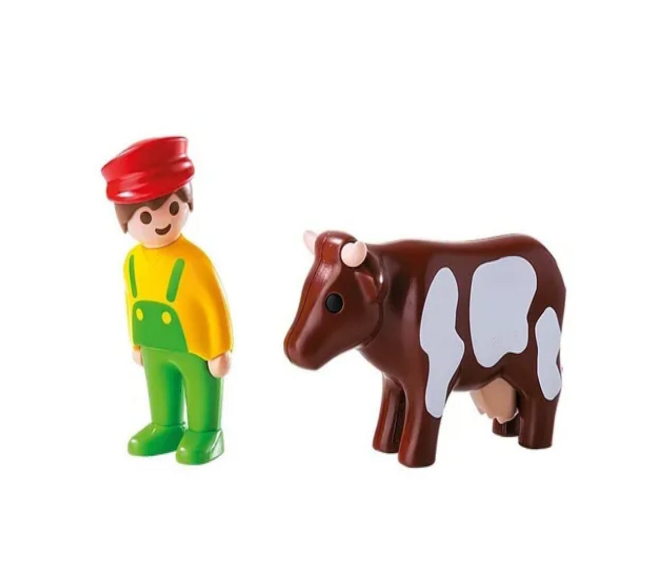 Playmobil 6972 123 Bebé Granjero con Vaca 