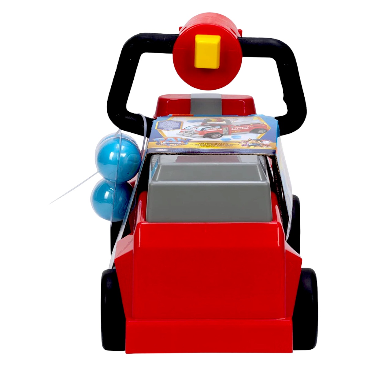 Carrito Montable Paw Patrol Marshall Bombero Con Lanza Bolas
