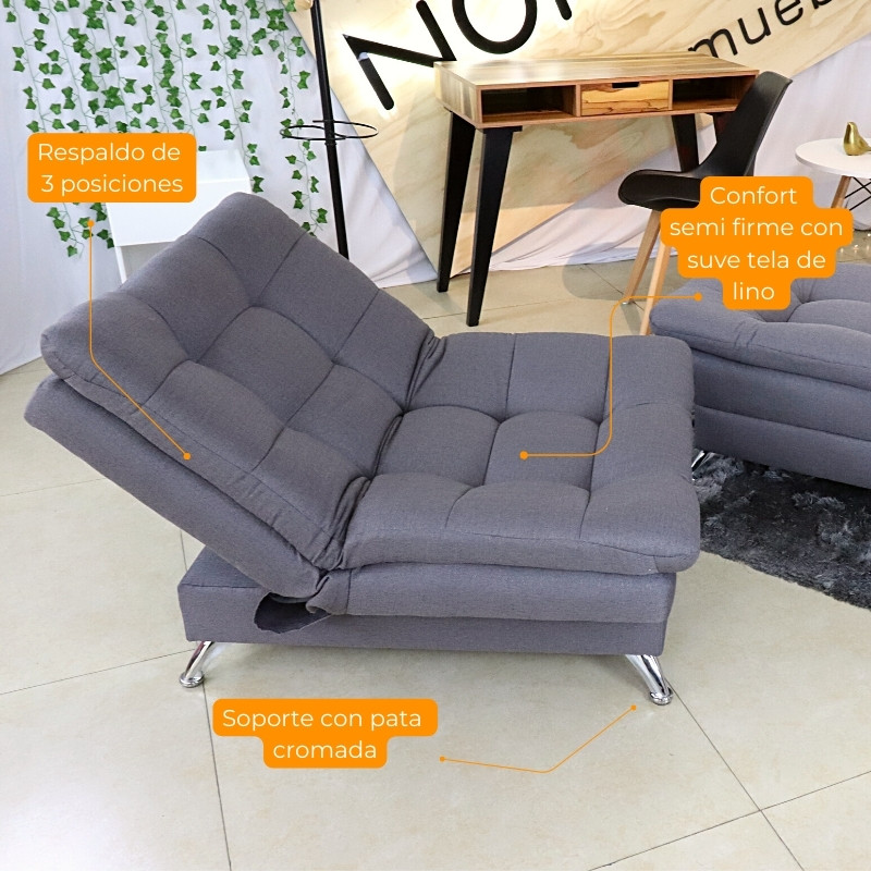 Sillón Individual Moderno Ocasional Reclinable