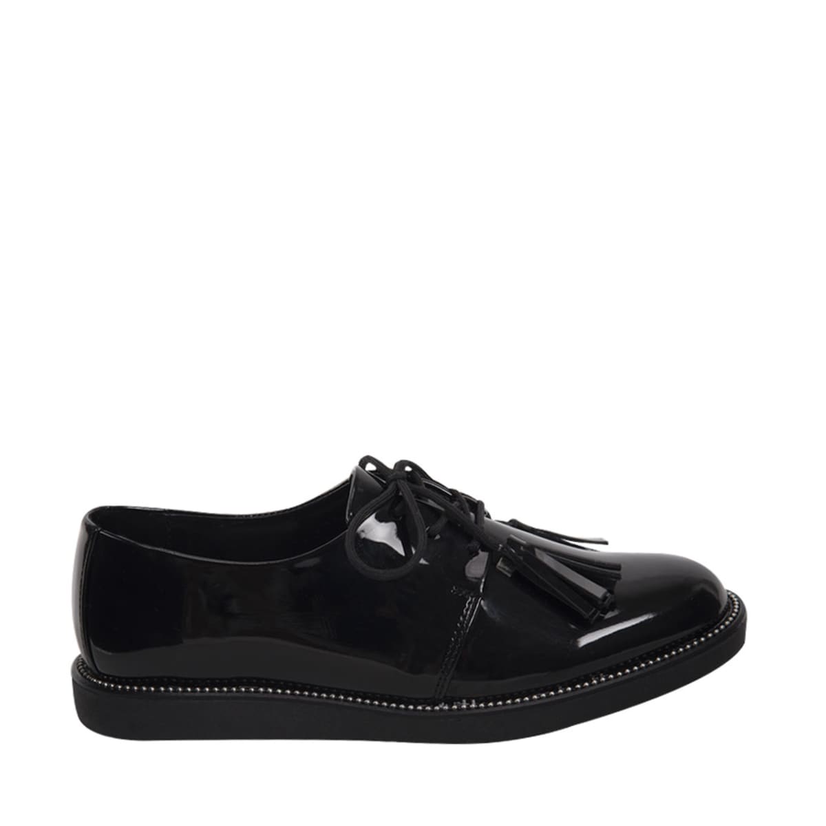 Zapato Escolar Casual Choclo Vi Line Fashion color Negro para Mujer/Niña 6216 825258