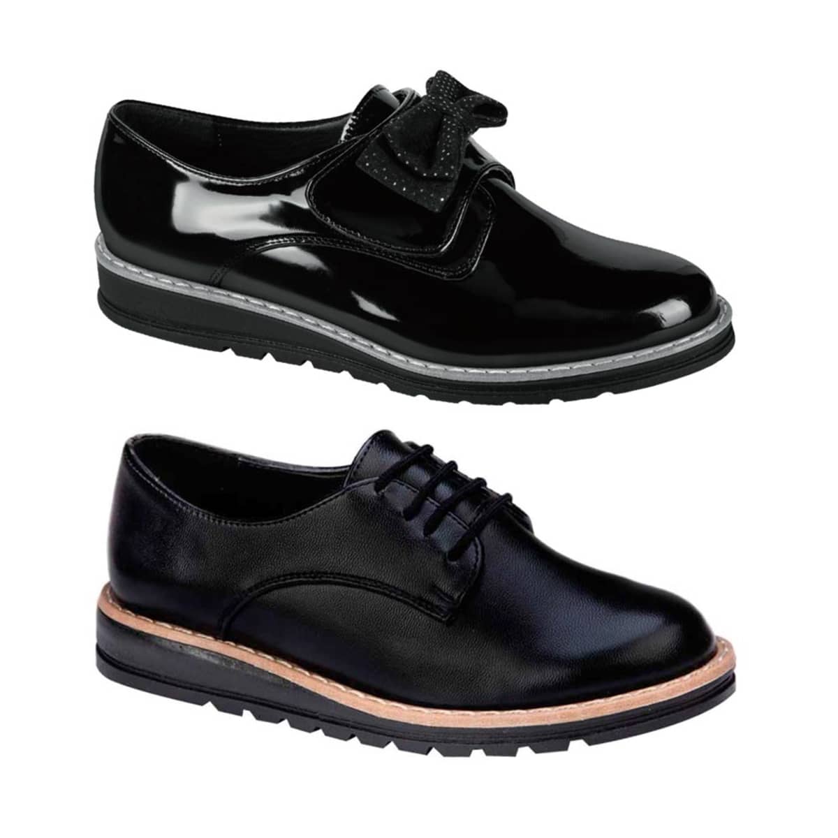 Kit Casual de Zapatos Escolares Choclo Vi Line color Negro para Mujer/Niña 4000 952677