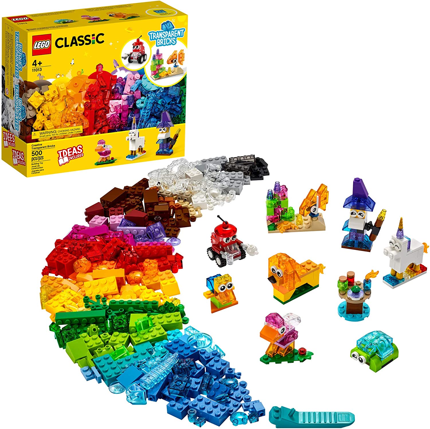 Lego Classic 11013 Bricks Creativos Transparentes