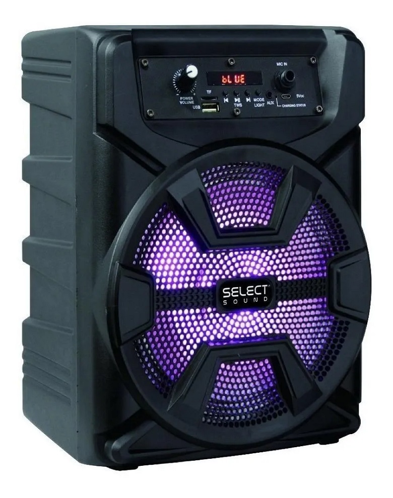 Bocina Select Sound con bluetooth negra