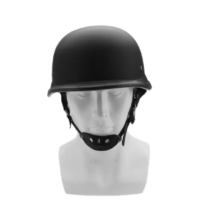 Casco Alemán Regulable De Medio Rostro Para Motocicleta