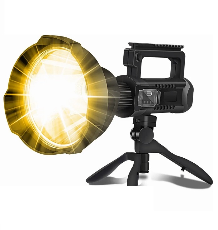 Lámpara 10000 Lumens Recargable Larga Distancia 1000 Metros