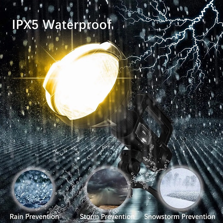 Lámpara 10000 Lumens Recargable Larga Distancia 1000 Metros