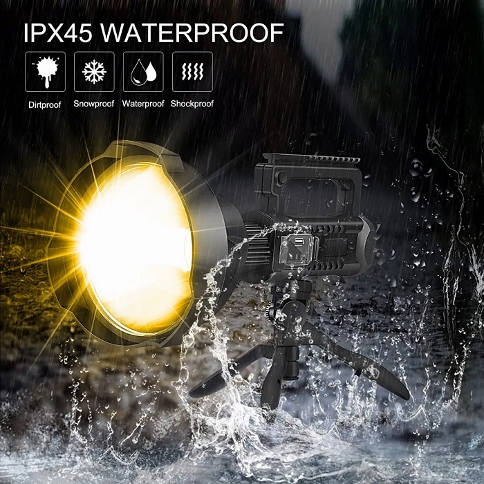 Lámpara 10000 Lumens Recargable Larga Distancia 1000 Metros