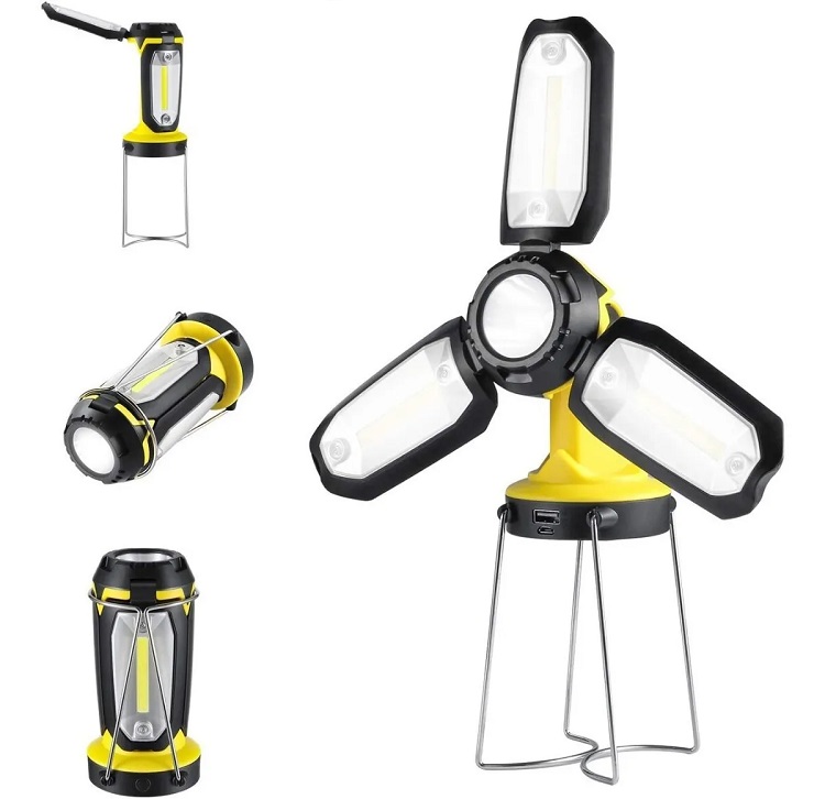 Luz De Camping De 300 Lm Lampara Para Acampar Recargable Usb