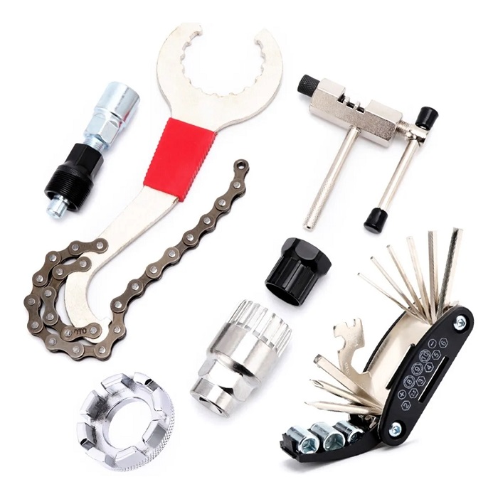 Kit Bicicleta De Herramienta 16 En 1 Extractor Pernos Cadena