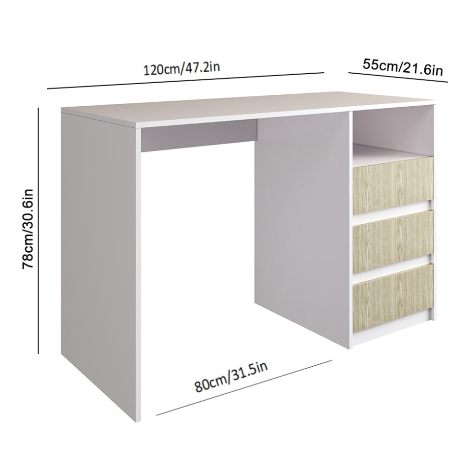 Escritorio Blanco Para Oficina