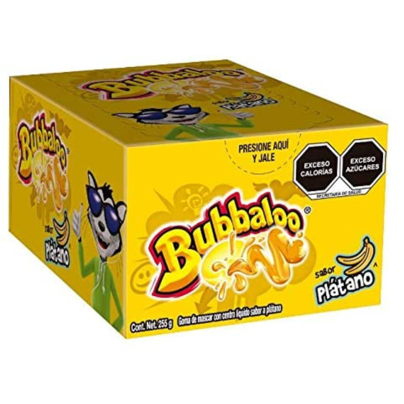 Chicle Bubbaloo Platano 50 piezas