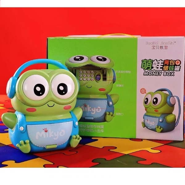 Alcancía  Electronica  Rana  Mikyo contraseña y huella 