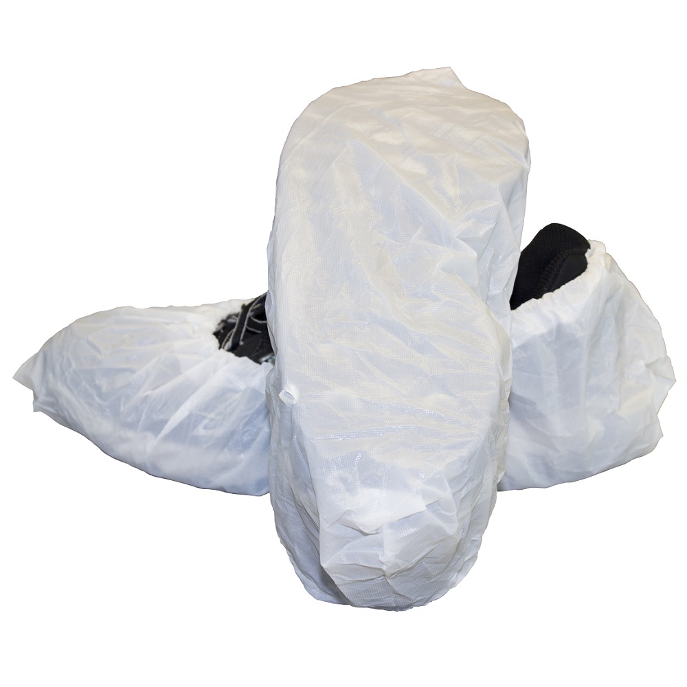 CUBREZAPATO DESECHABLE BLANCO DE POLIETILENO FUNDIDO TALLA GRANDE