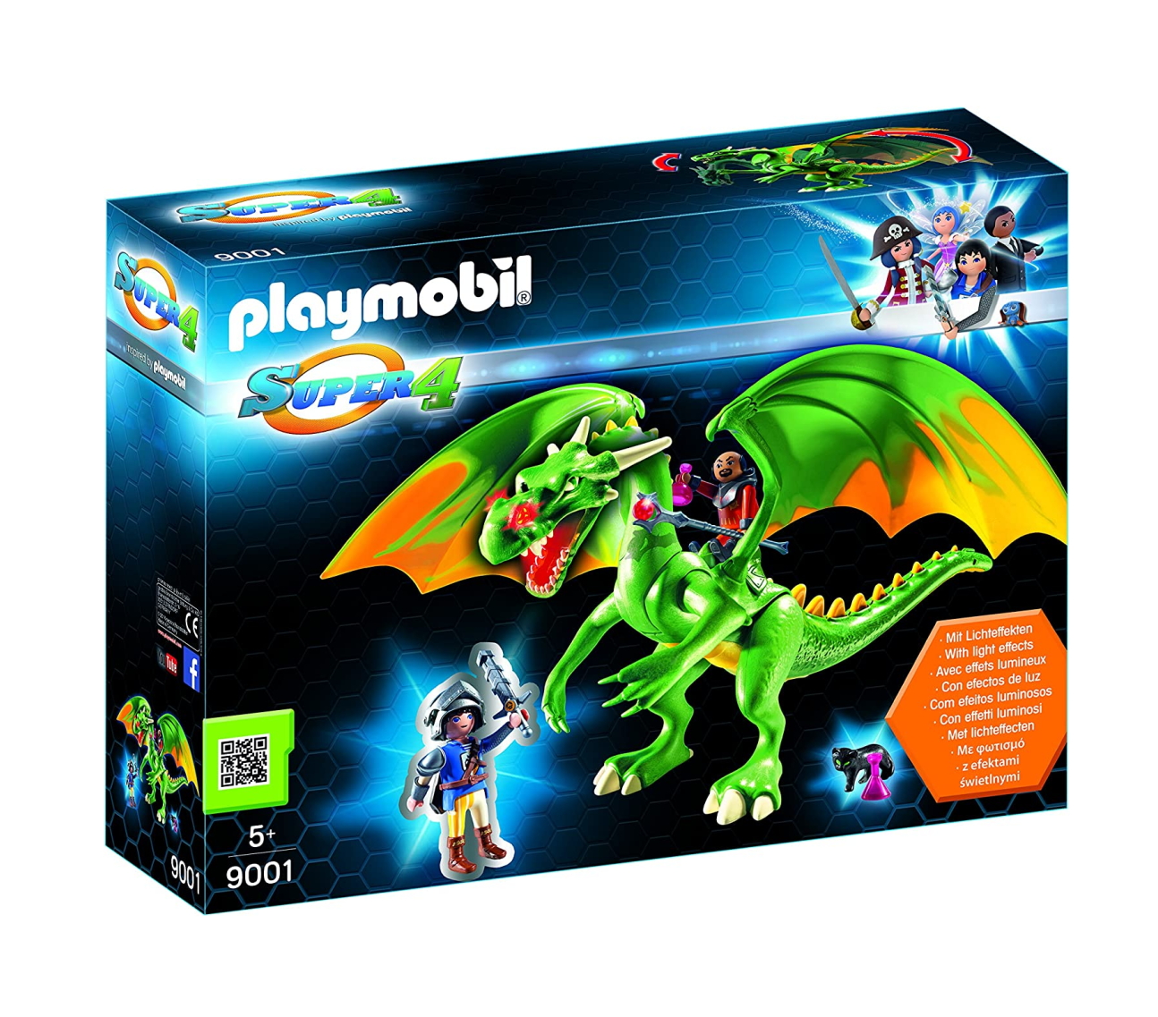 Playmobil 9001 Super4 Dragón de Kingsland con Alex