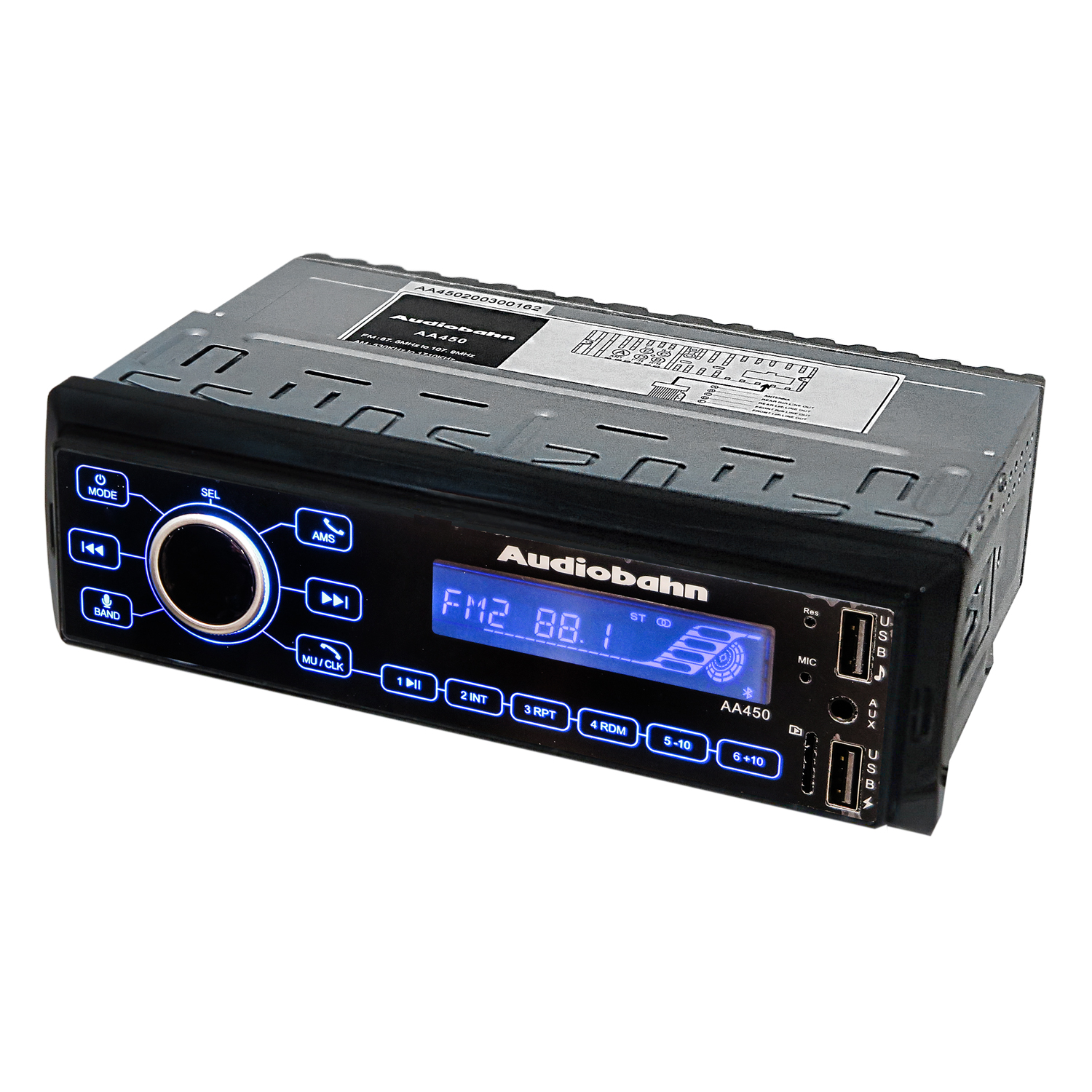 Autoestéreo Con Pantalla LCD Audiobahn 