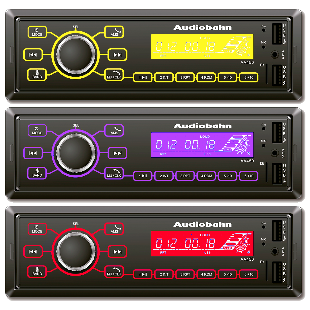 Autoestéreo Con Pantalla LCD Audiobahn 