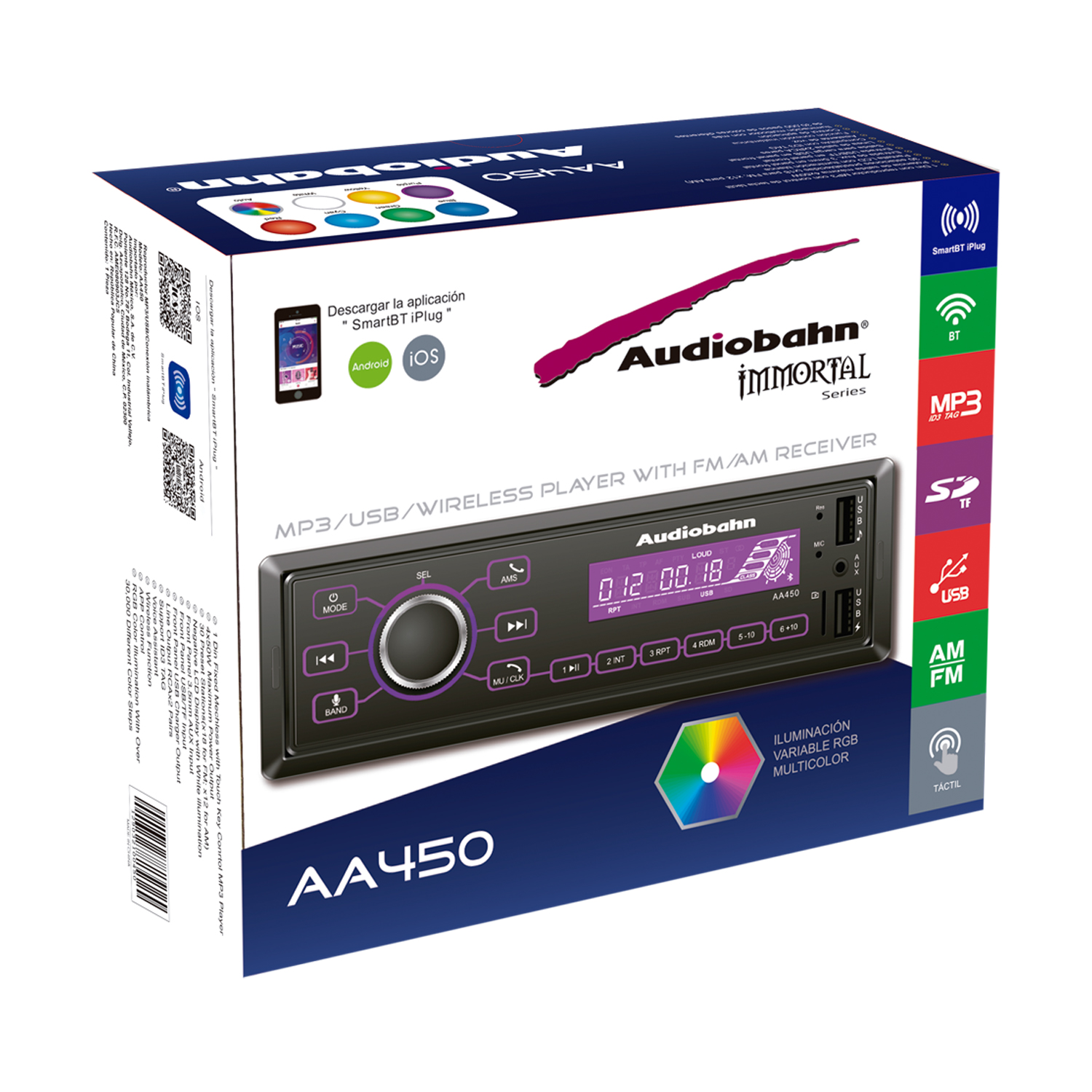 Autoestéreo Con Pantalla LCD Audiobahn 