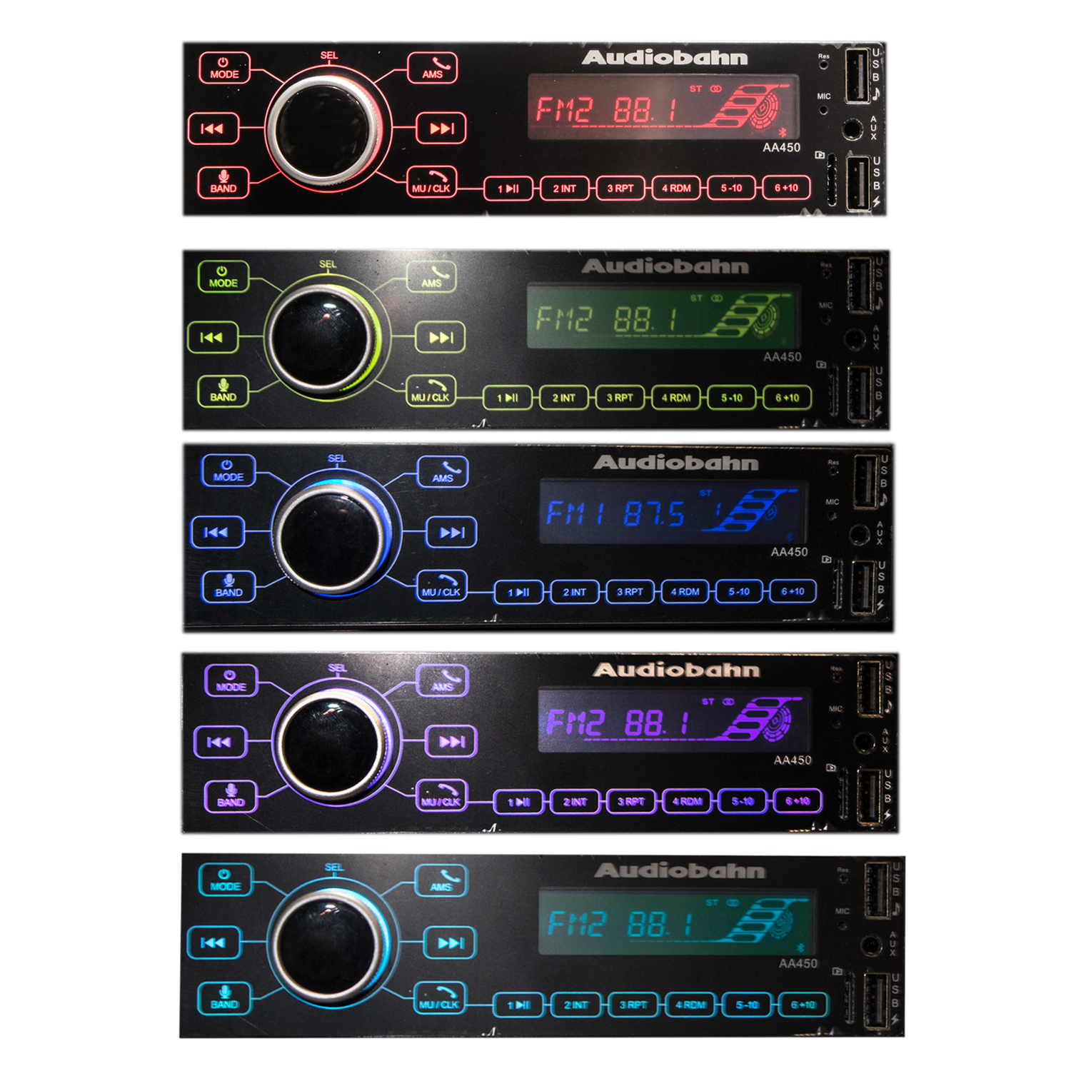 Autoestéreo Con Pantalla LCD Audiobahn 