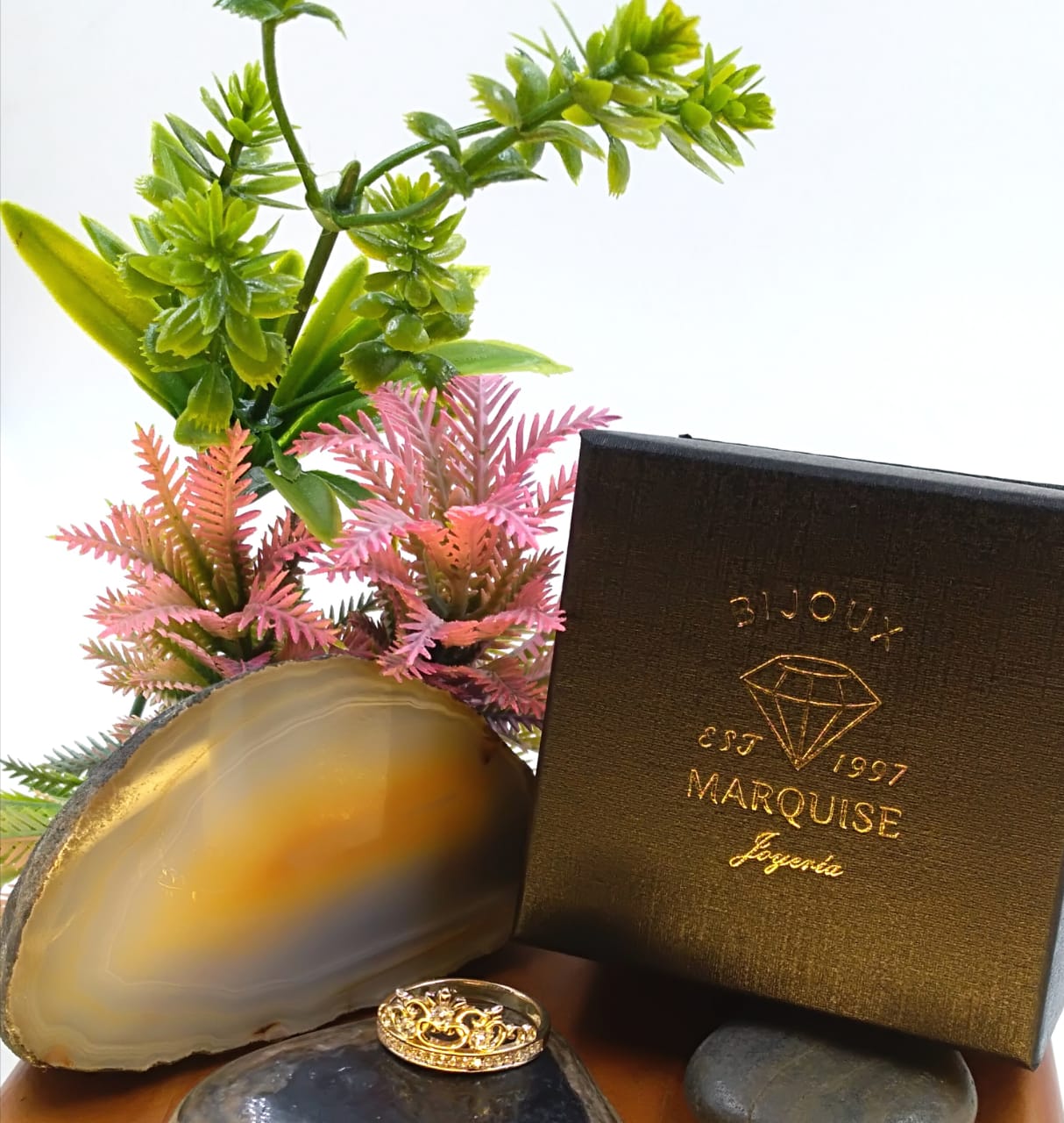 Anillo Corona Brillante Zirconia Oro 10k BIJOUX MARQUISE
