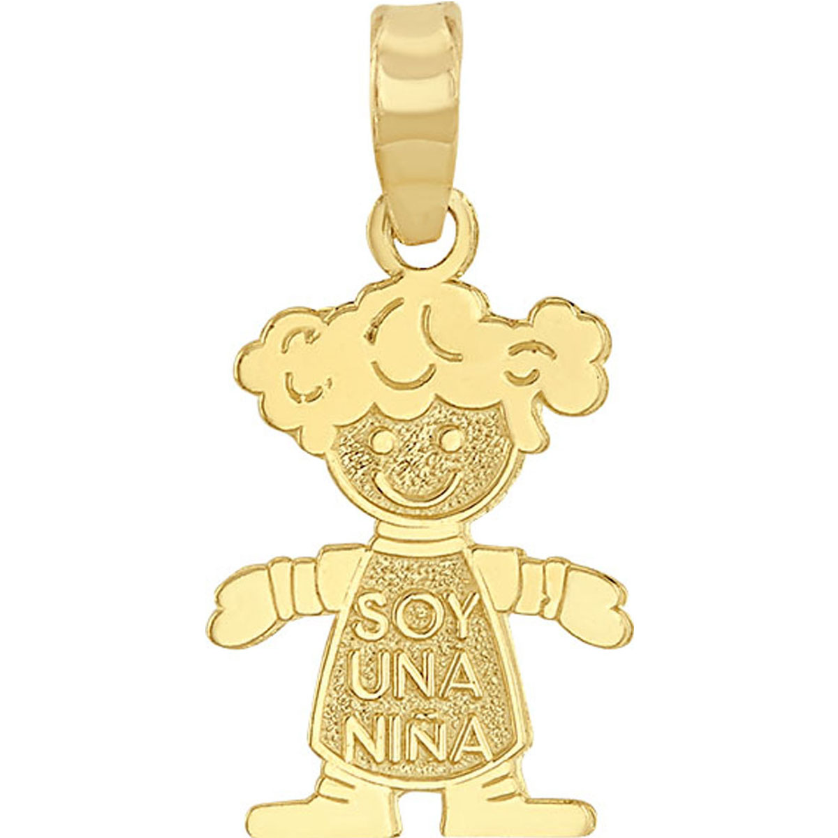 Dije Sencillo De Niña Elaborado En Oro De 10k + Regalo