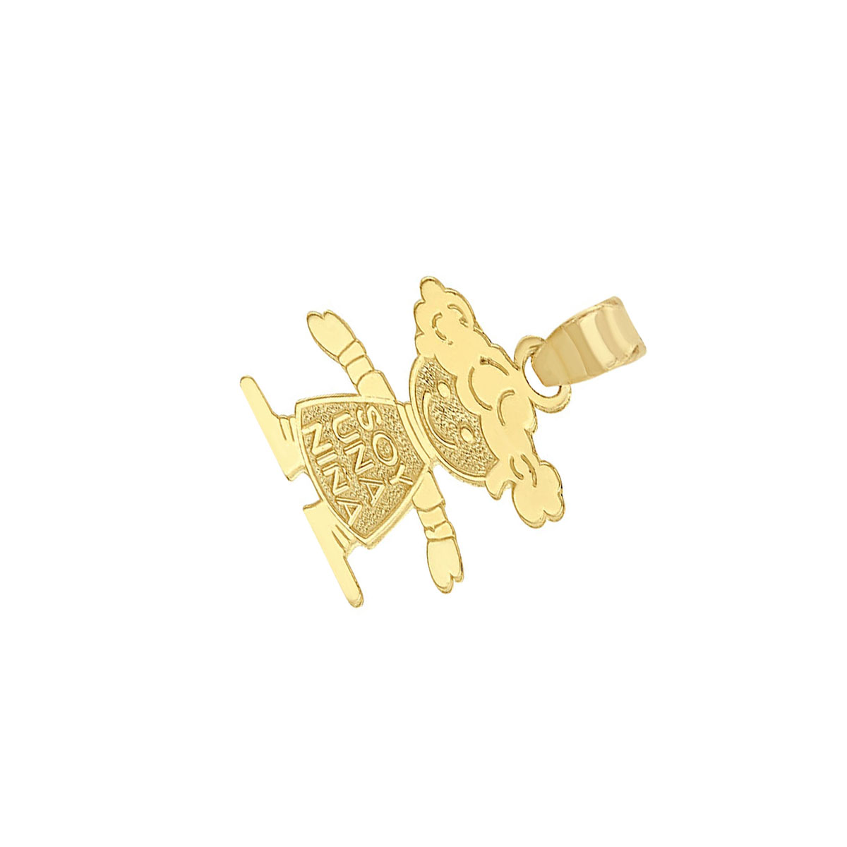 Dije Sencillo De Niña Elaborado En Oro De 10k + Regalo