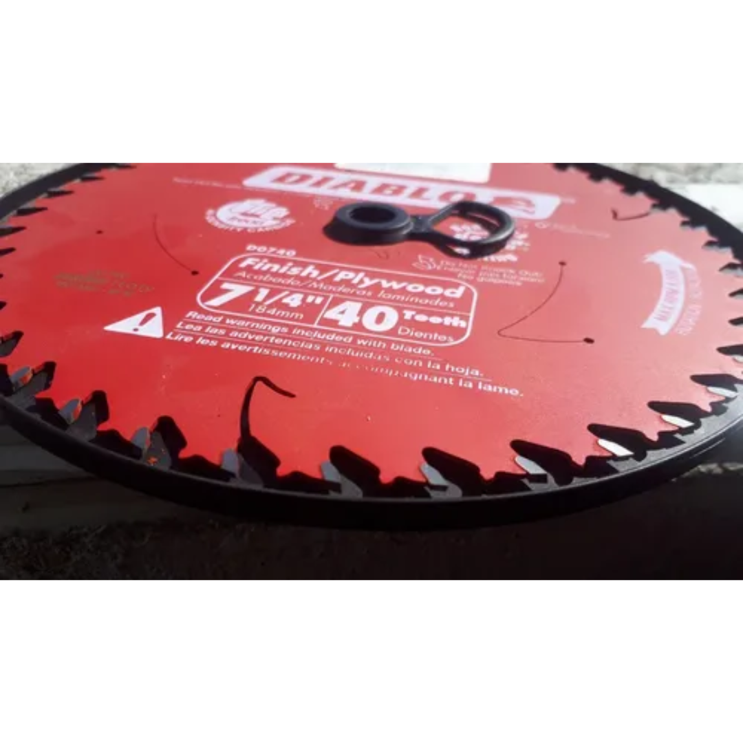 Disco Diablo 7-1/4" 40 Dientes Para Madera Uso General D0740R