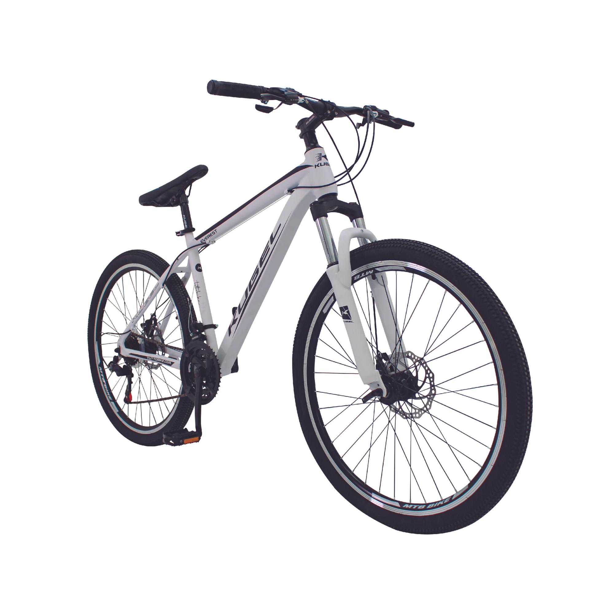 Bicicleta Montaña Rodada 26 21 Velocidades Kugel Everest Blanca