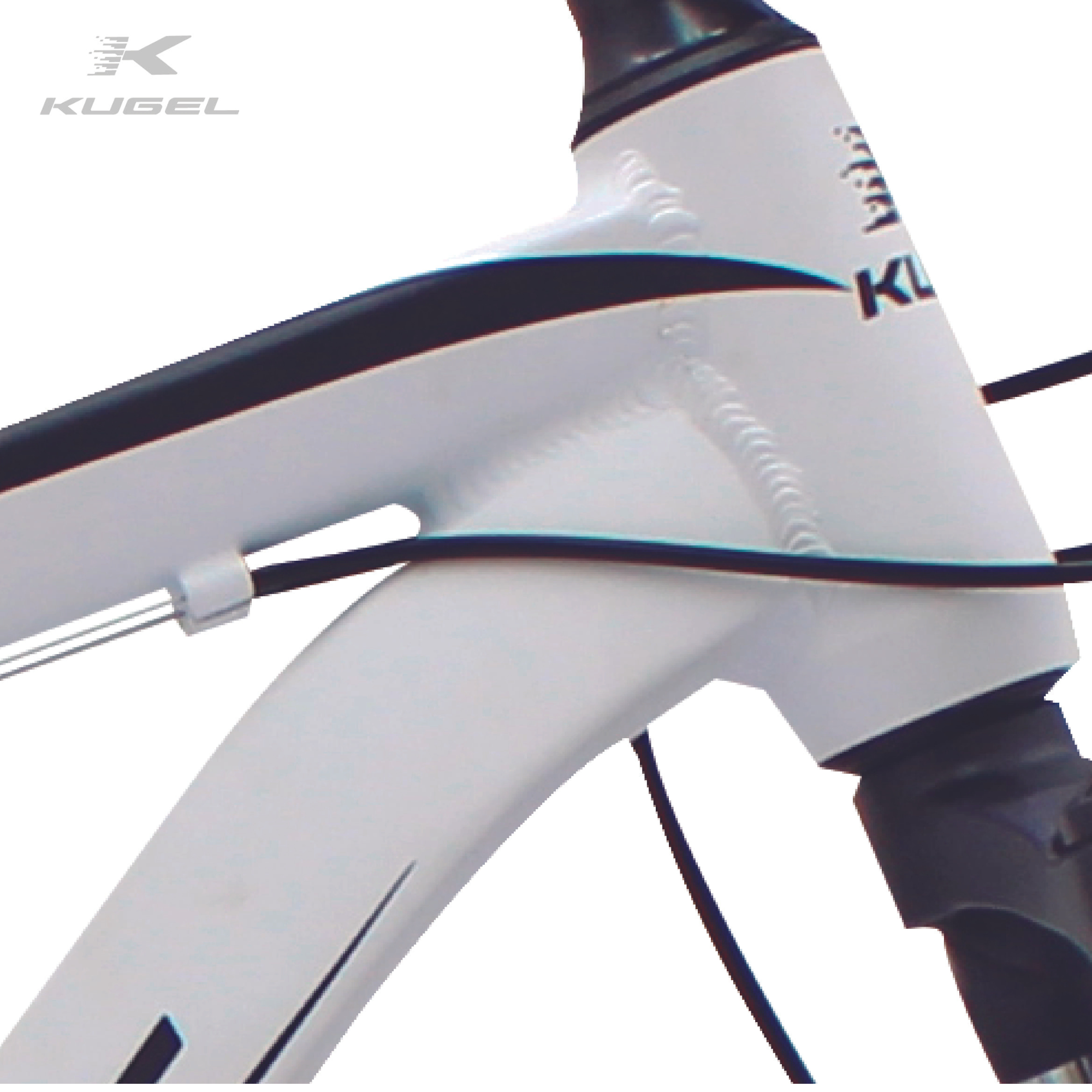 Bicicleta Montaña Rodada 26 21 Velocidades Kugel Everest Blanca