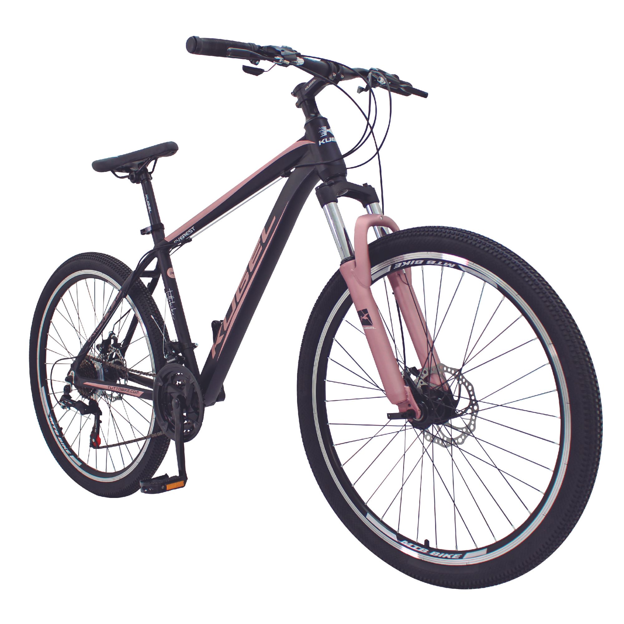 Bicicleta Montaña Rodada 26 21 Velocidades Kugel Everest Rosa
