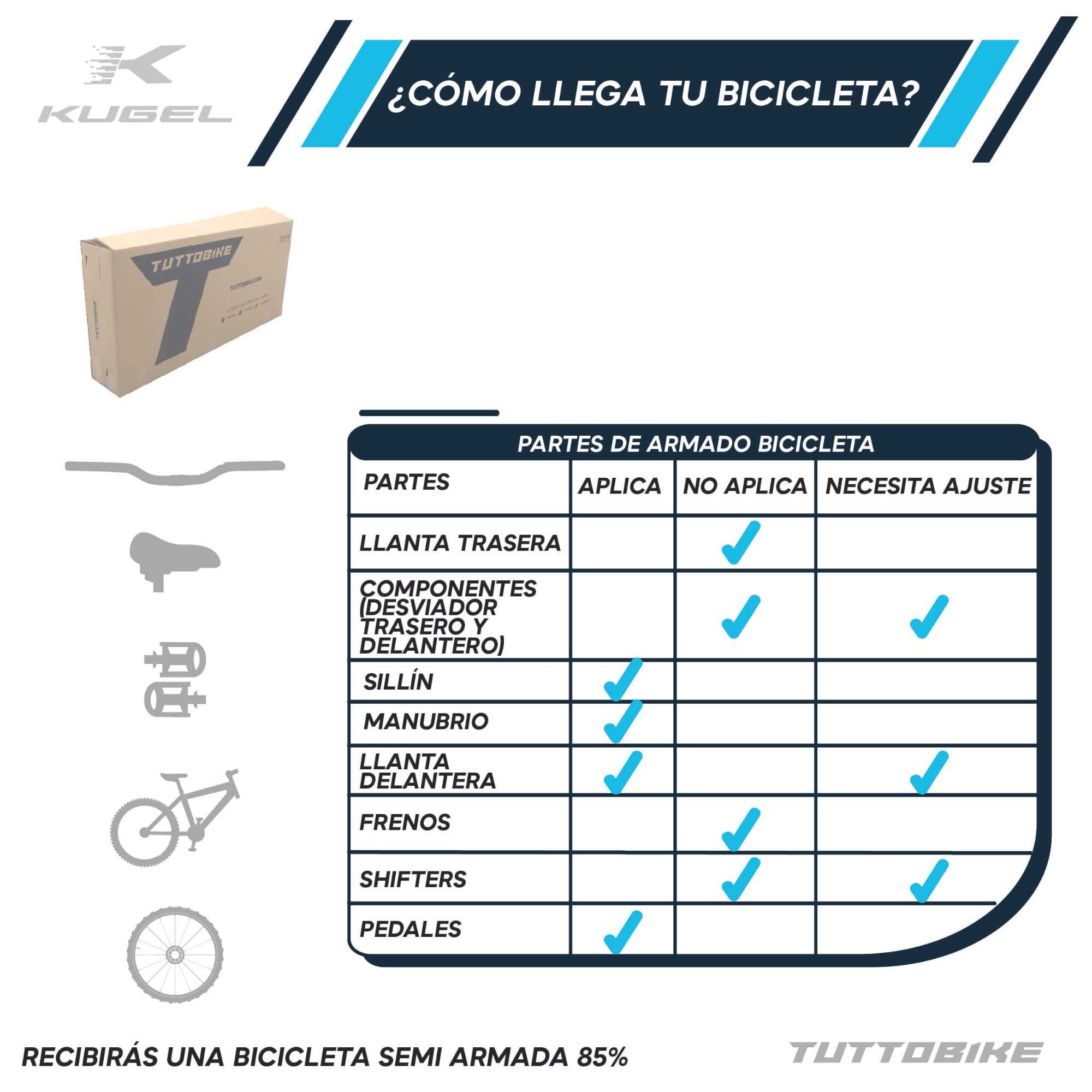 Bicicleta Montaña Rodada 26 21 Velocidades Kugel Everest Rosa