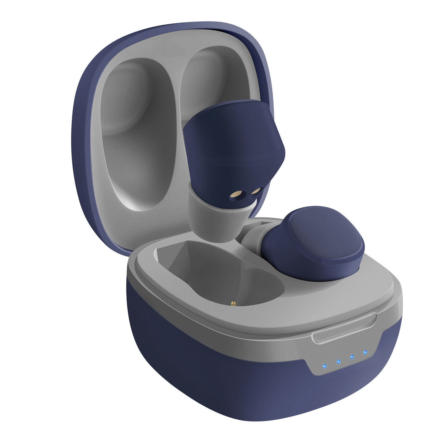 Mini Audí­fonos Bluetooth FreePods True Wireless, azules