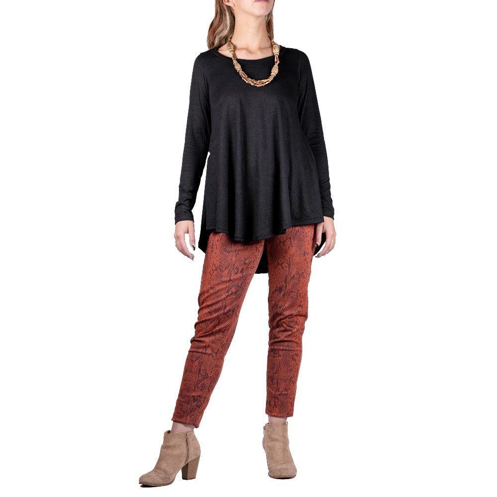 Blusa tipo túnica manga Larga