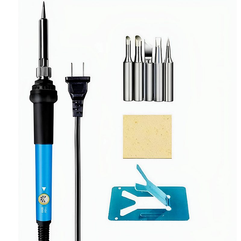Kit Del Soldador, 60w Temperatura Ajustable, Puntas, Soporte