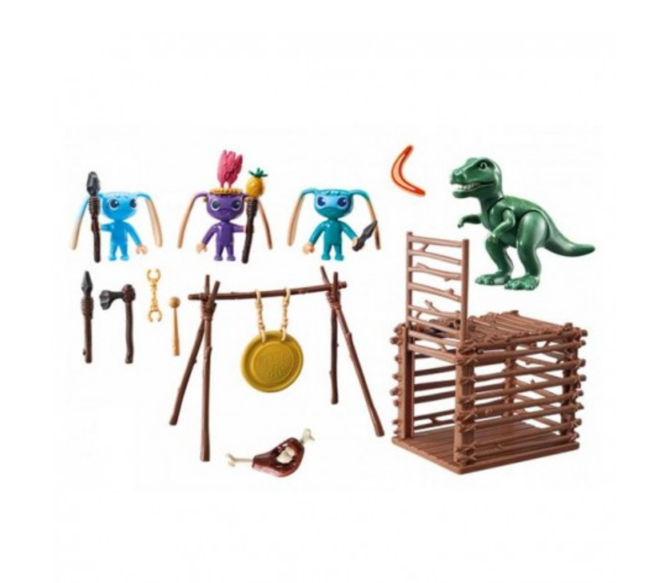 Playmobil 9006 Super4 Guerrero Alien con Trampa T-Rex