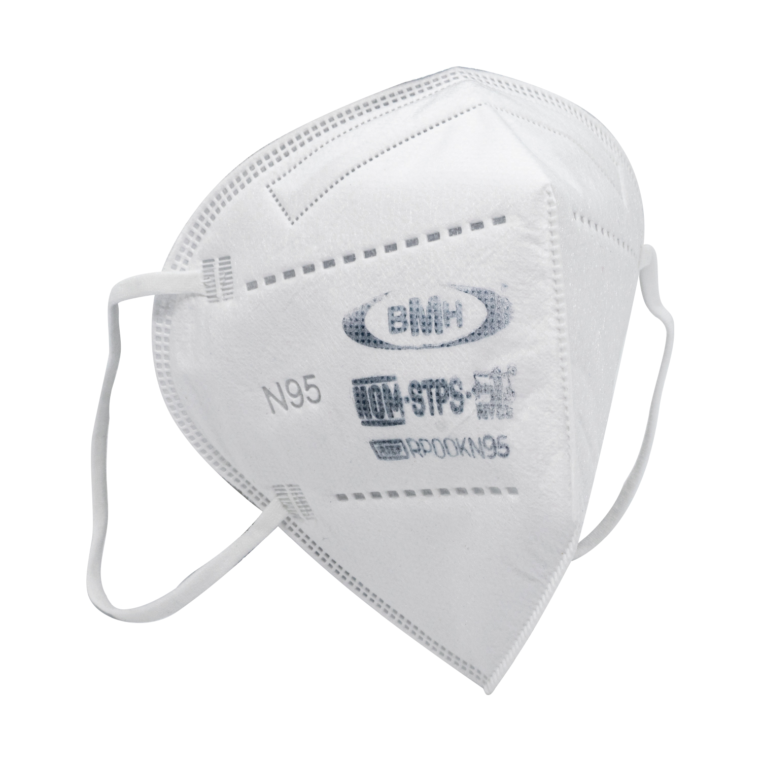 Cubrebocas KN95 / N95 Grado Médico Certificado 5 Capas de Protección Color Blanco 50pz