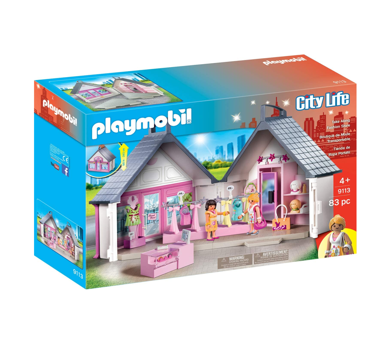 Playmobil 9113 City Life Maletín Tienda de Ropa Portátil