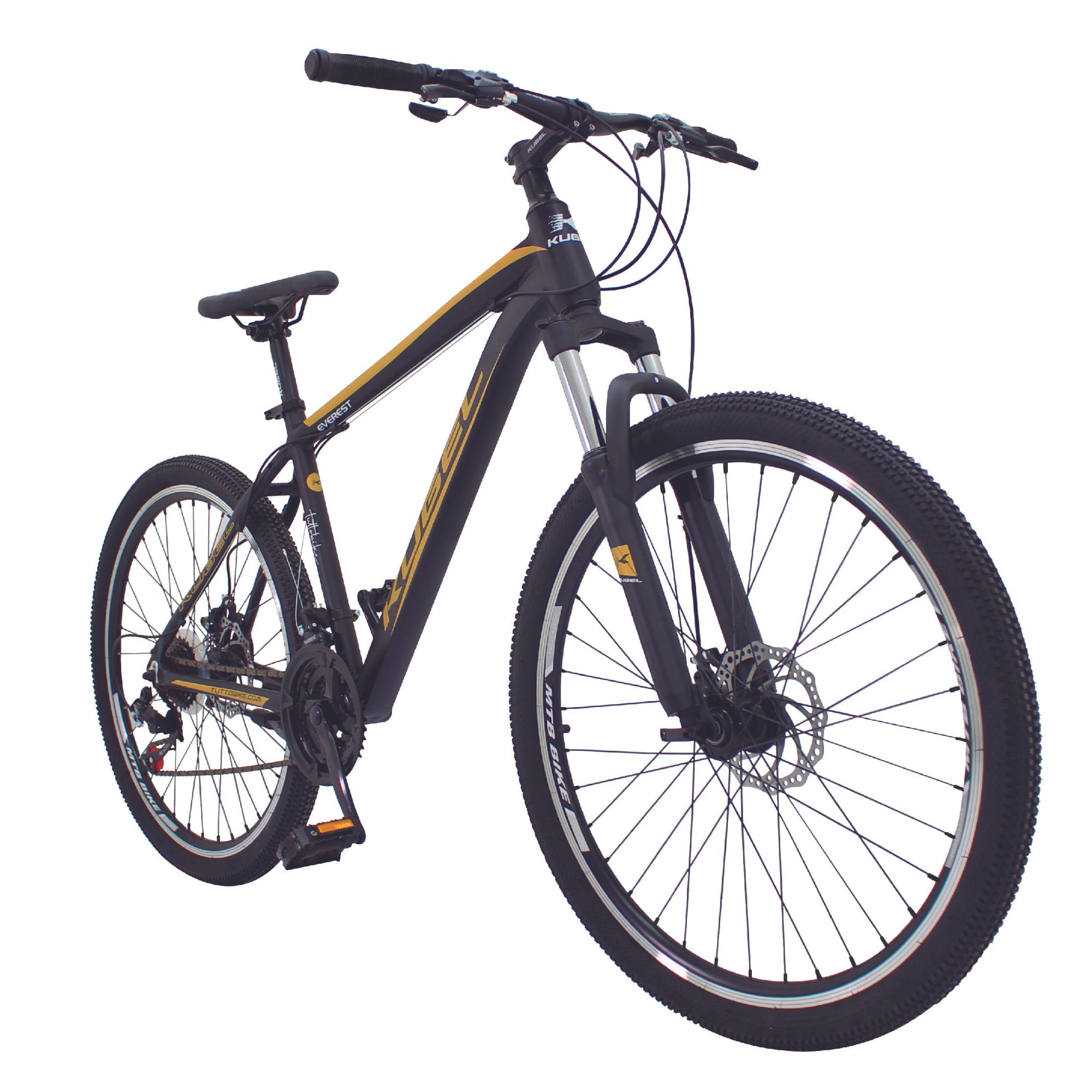 Bicicleta Montaña Rodada 26 21 Velocidades Kugel Everest Dorado