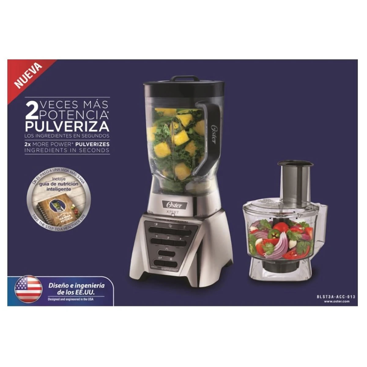 Licuadora Xpert + Procesador Alimentos Oster BLST3AACC013 WT